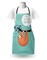 Ambesonne Animal Apron, Cartoon Design Print Sloth a Flirty Words So You Come Here Often Color Image, Unisex Kitchen Bib with Adjustable Neck for Cooking Gardening, Adult Size, Multicolor